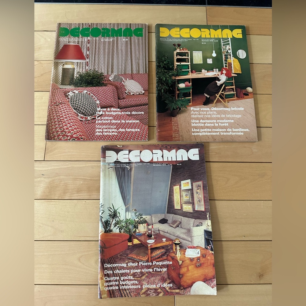 Vintage Décormag Magazine Set 1978